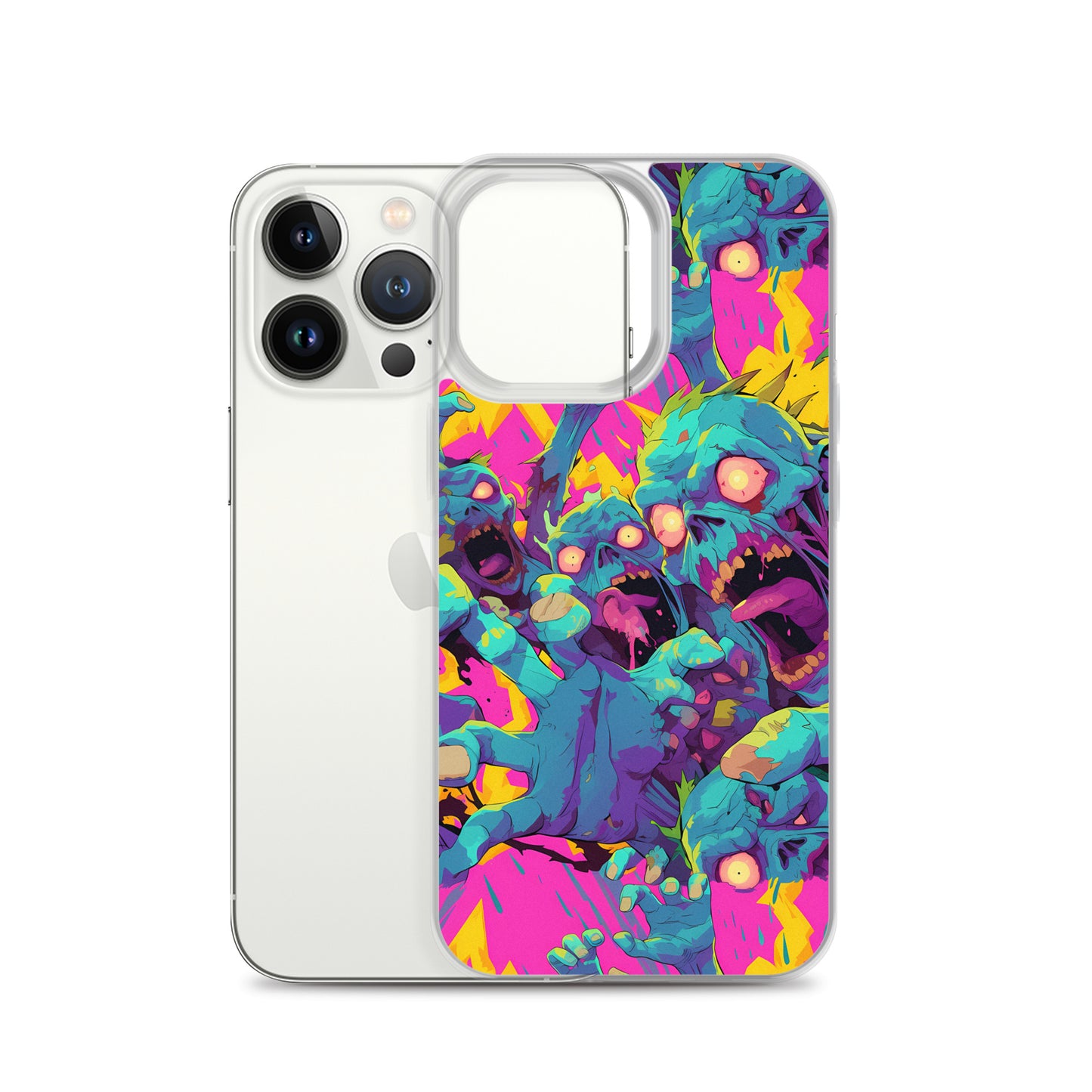 Cartoon Zombies Clear Case for iPhone®