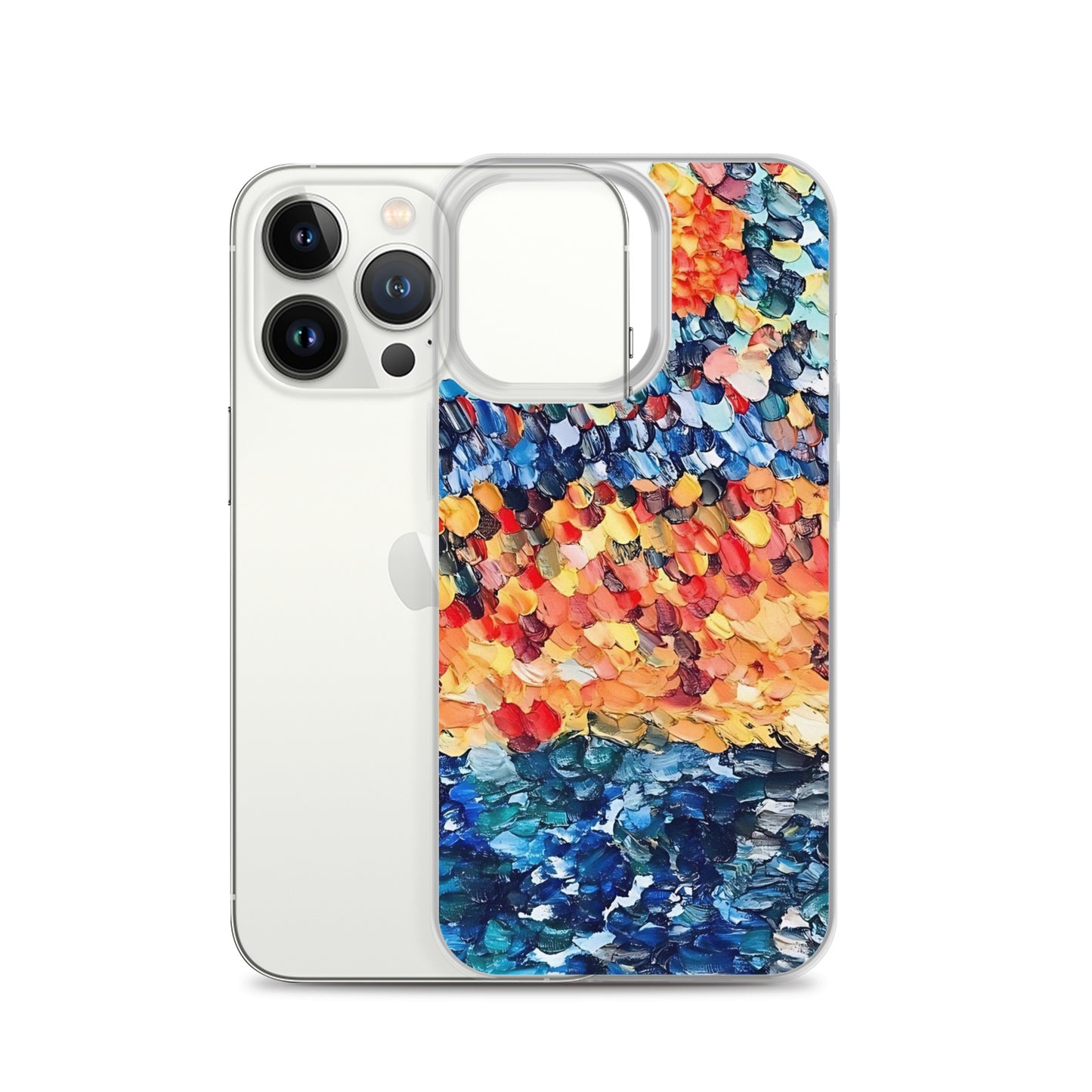 Abstract Beach Oils Art Clear Case for iPhone® – Free Delivery! Rock / Metal / Gothic / EDM / Clubwear - Alternative Apparel Only from Phase B Records.