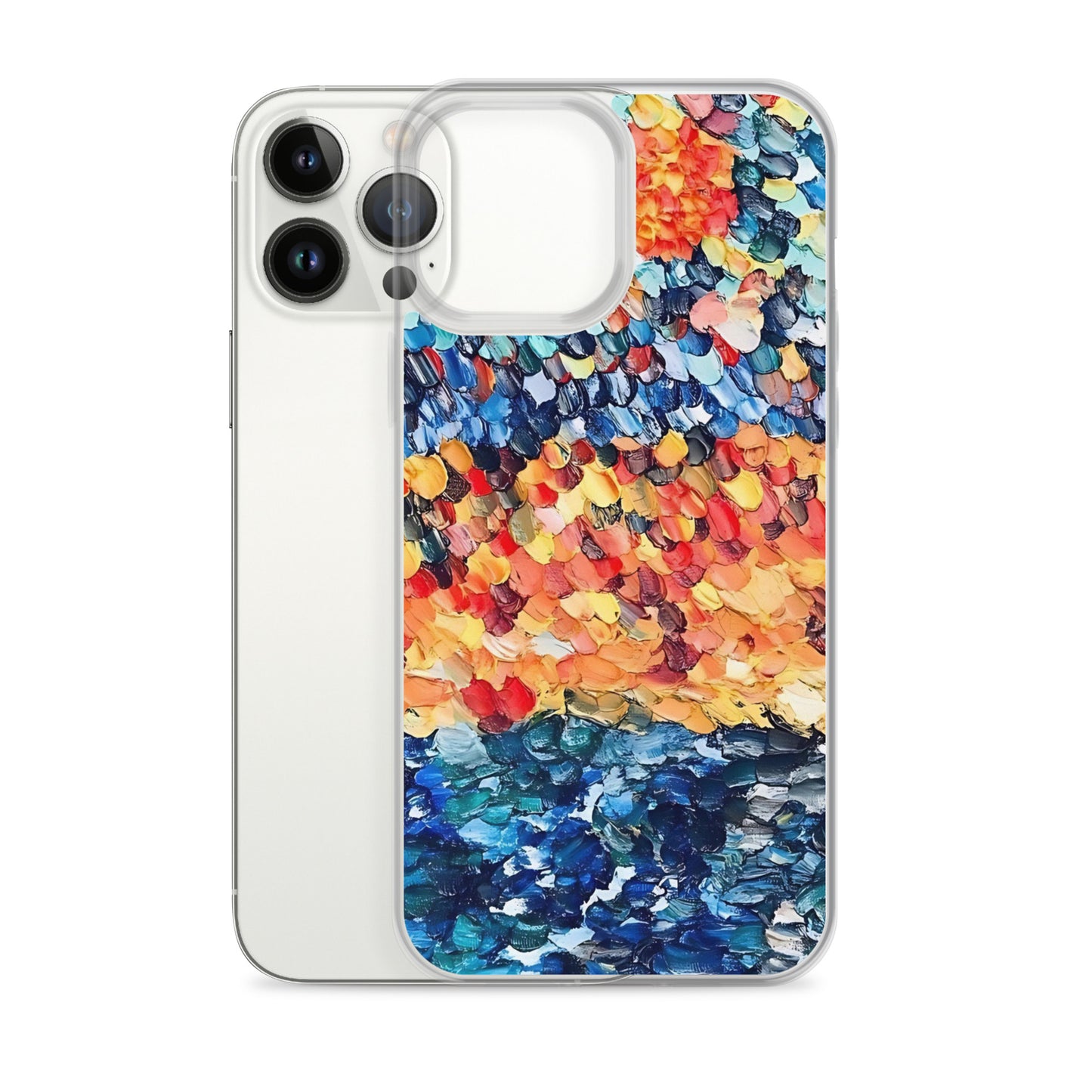 Abstract Beach Oils Art Clear Case for iPhone® – Free Delivery! Rock / Metal / Gothic / EDM / Clubwear - Alternative Apparel Only from Phase B Records.