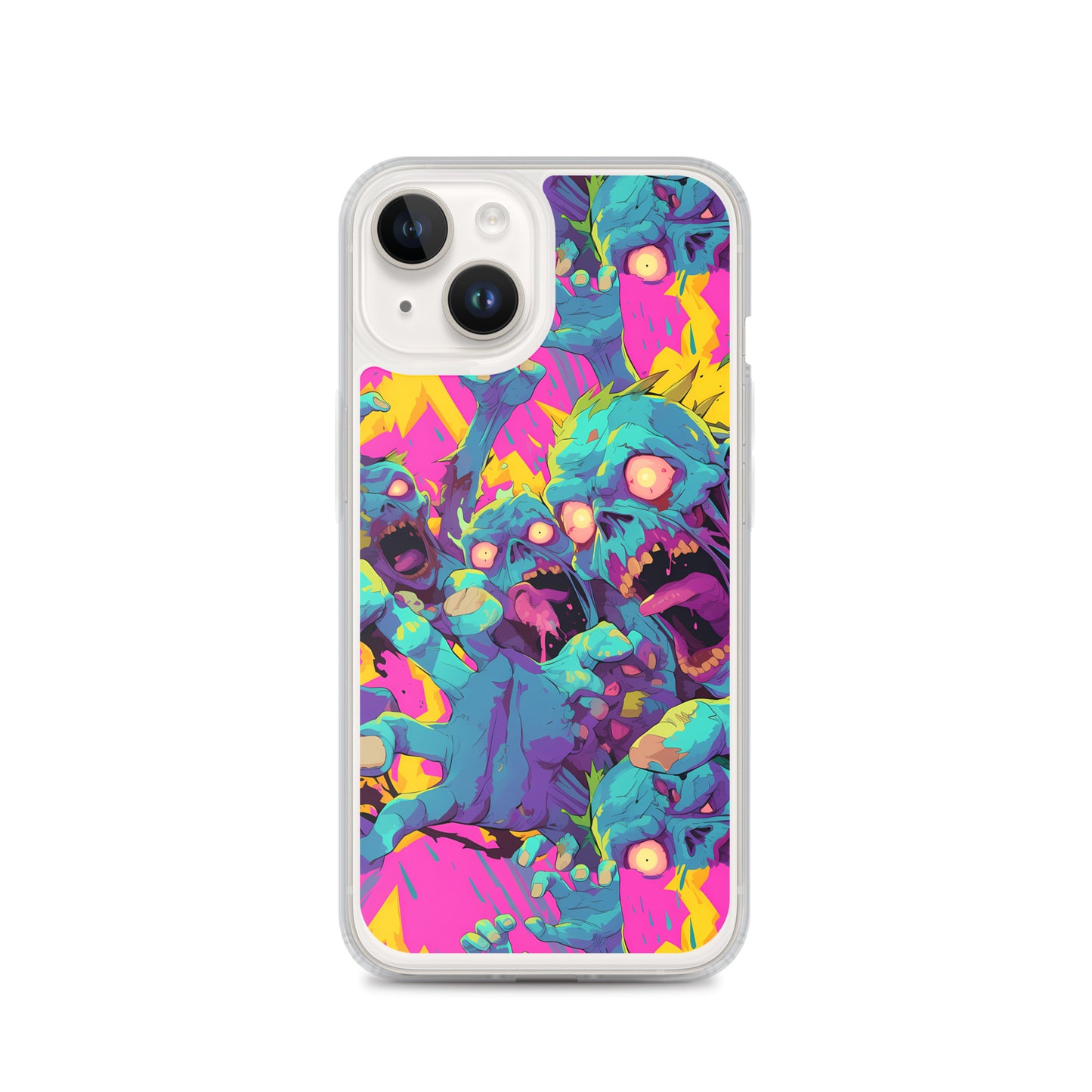 Cartoon Zombies Clear Case for iPhone®