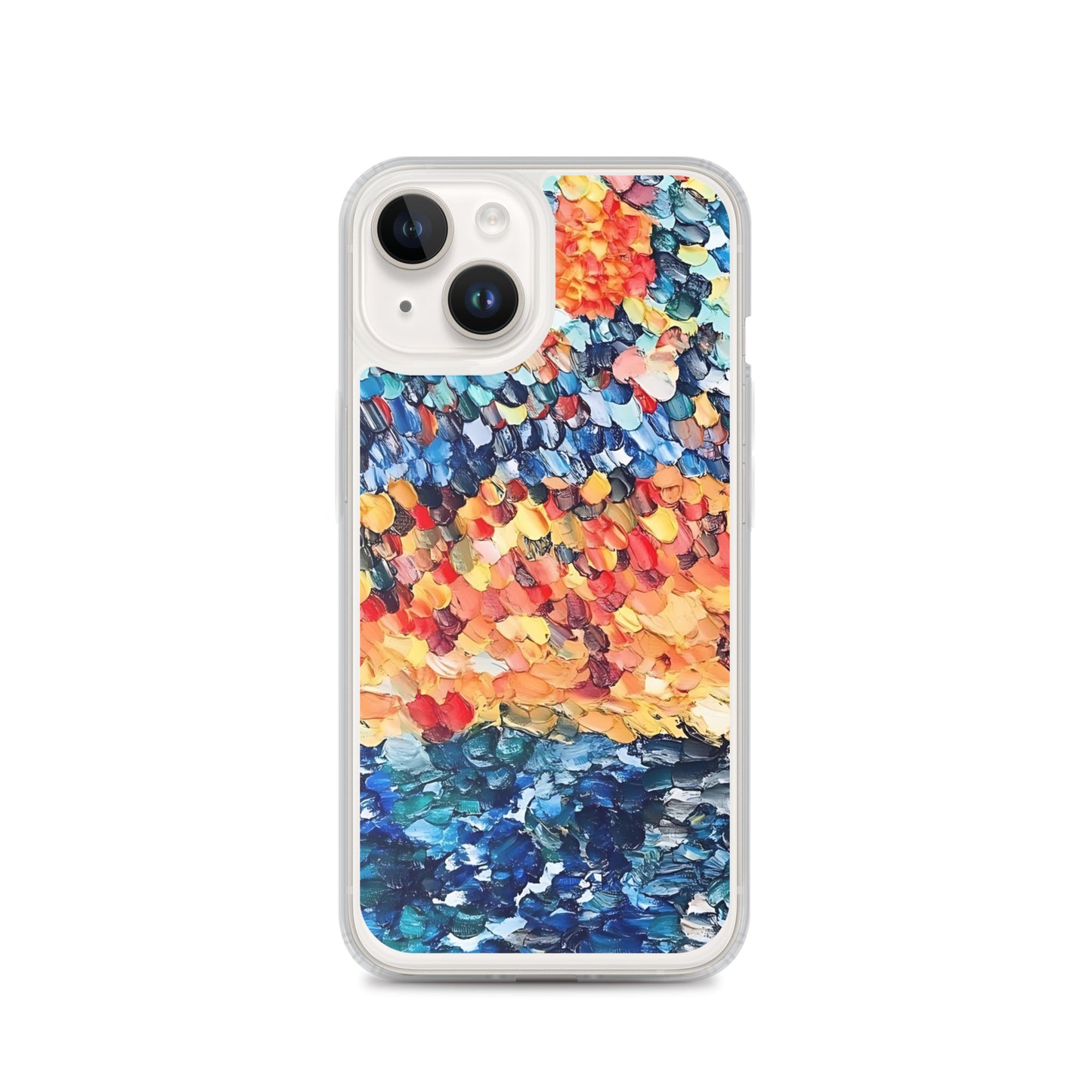 Abstract Beach Oils Art Clear Case for iPhone® – Free Delivery! Rock / Metal / Gothic / EDM / Clubwear - Alternative Apparel Only from Phase B Records.