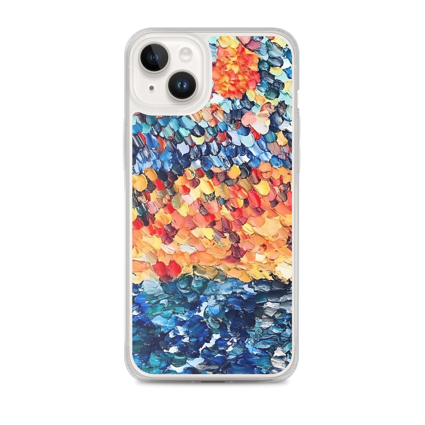 Abstract Beach Oils Art Clear Case for iPhone® – Free Delivery! Rock / Metal / Gothic / EDM / Clubwear - Alternative Apparel Only from Phase B Records.