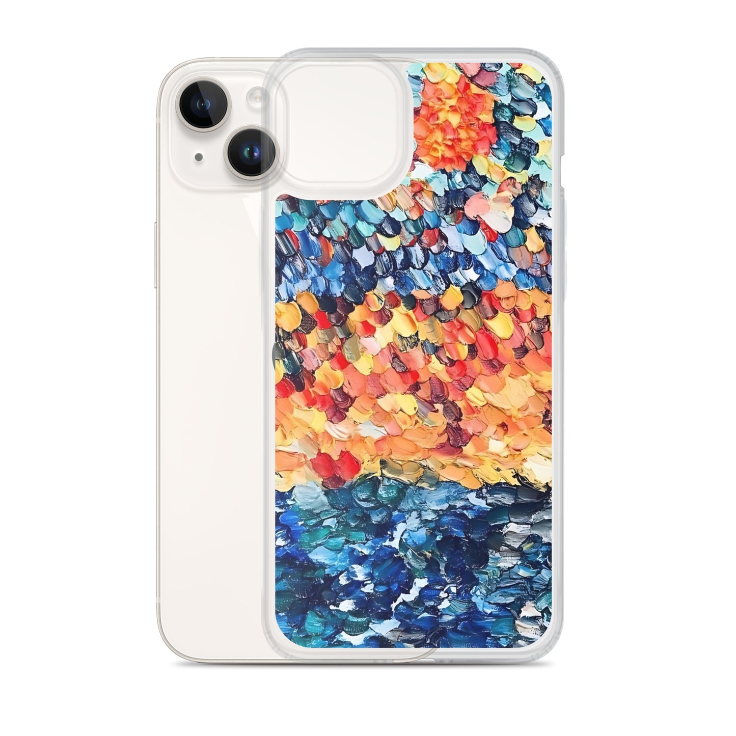 Abstract Beach Oils Art Clear Case for iPhone® – Free Delivery! Rock / Metal / Gothic / EDM / Clubwear - Alternative Apparel Only from Phase B Records.