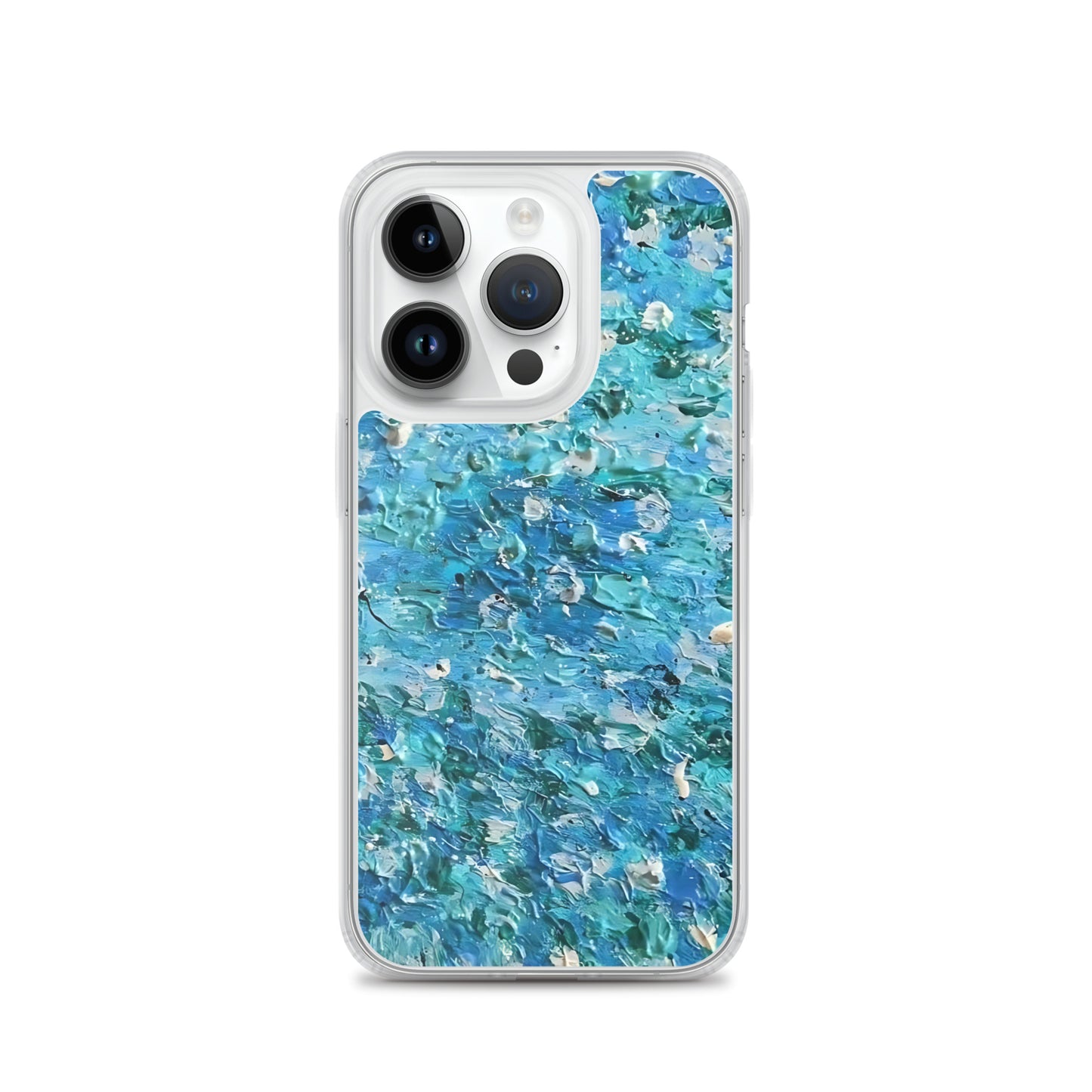 Abstract Blues Clear Case for iPhone® – Free Delivery! Rock / Metal / Gothic / EDM / Clubwear - Alternative Apparel Only from Phase B Records.