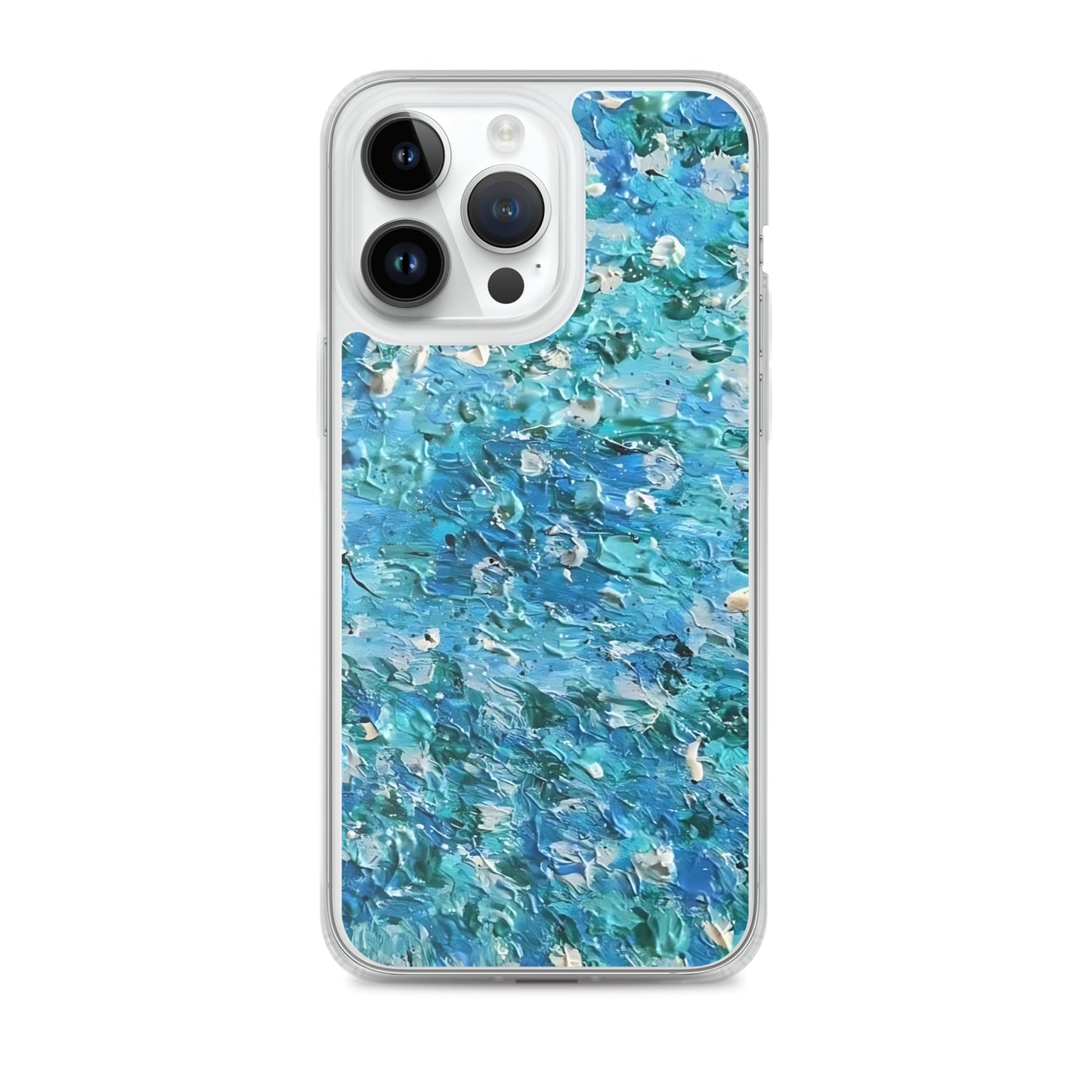 Abstract Blues Clear Case for iPhone® – Free Delivery! Rock / Metal / Gothic / EDM / Clubwear - Alternative Apparel Only from Phase B Records.
