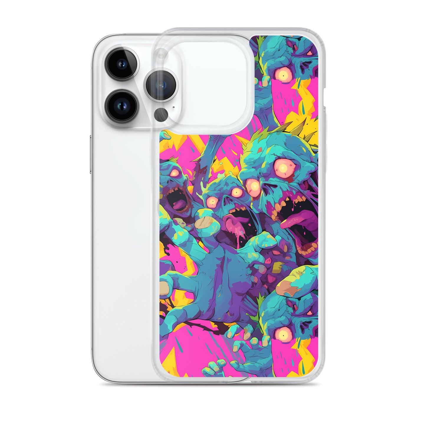 Cartoon Zombies Clear Case for iPhone®