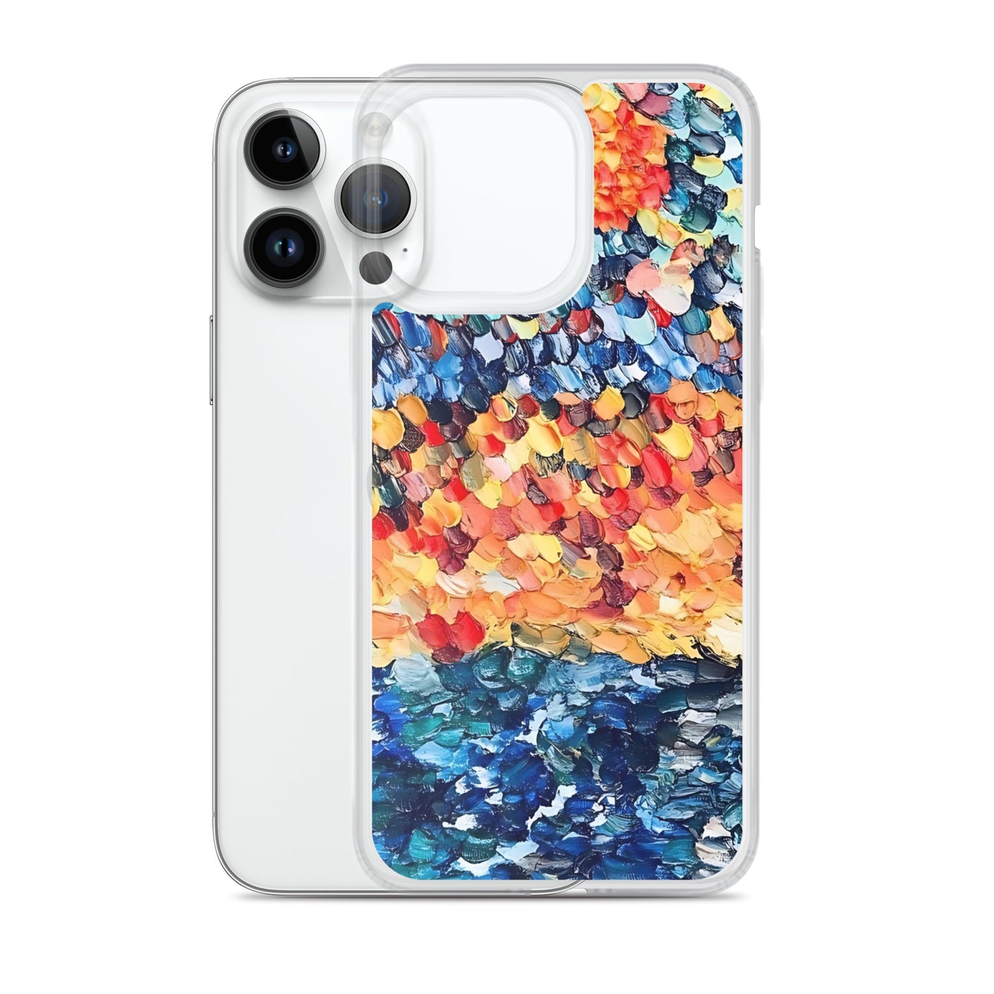 Abstract Beach Oils Art Clear Case for iPhone® – Free Delivery! Rock / Metal / Gothic / EDM / Clubwear - Alternative Apparel Only from Phase B Records.