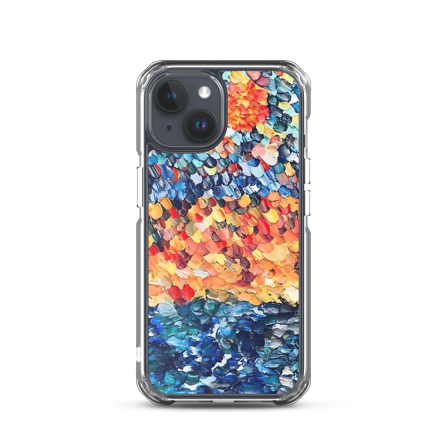 Abstract Beach Oils Art Clear Case for iPhone® – Free Delivery! Rock / Metal / Gothic / EDM / Clubwear - Alternative Apparel Only from Phase B Records.
