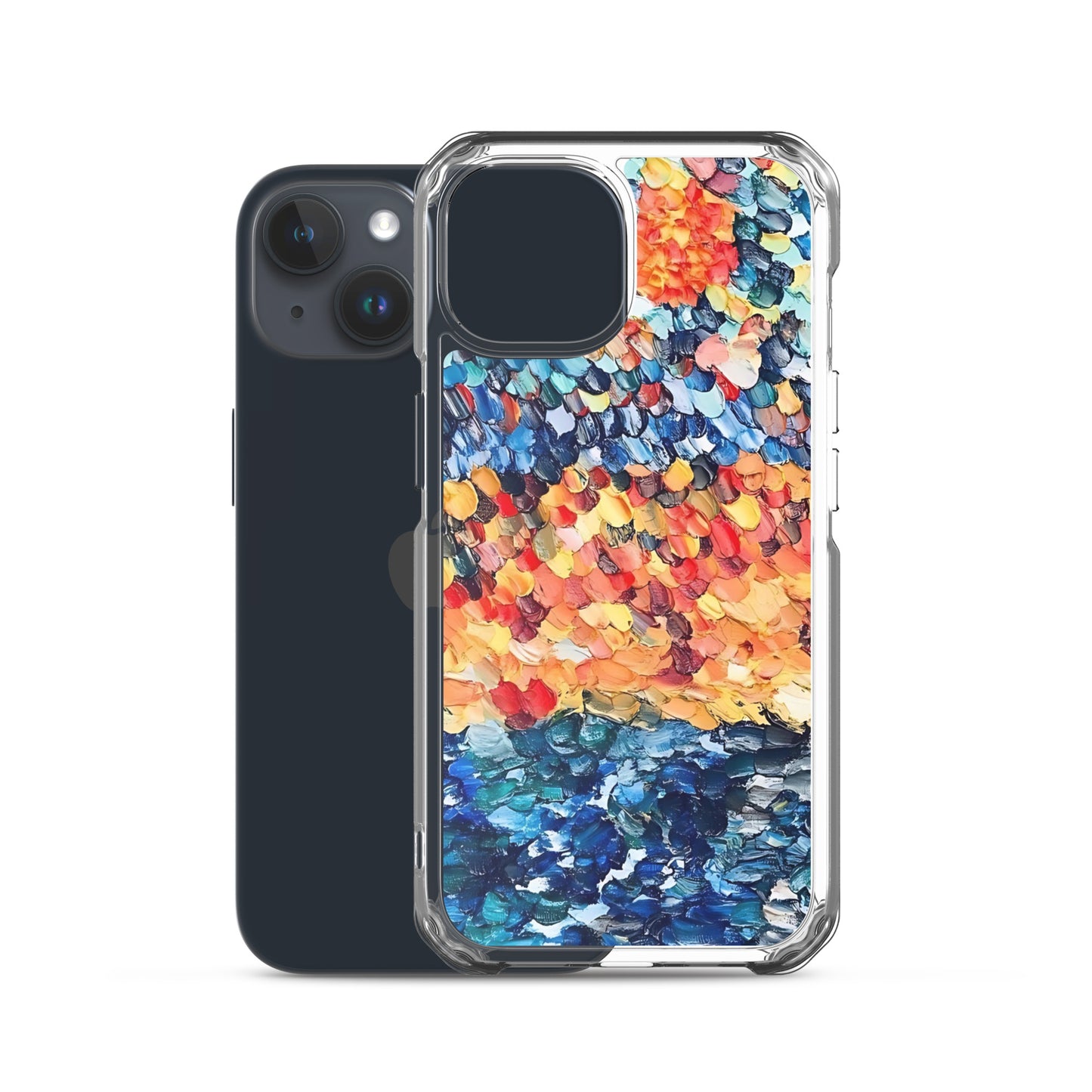 Abstract Beach Oils Art Clear Case for iPhone® – Free Delivery! Rock / Metal / Gothic / EDM / Clubwear - Alternative Apparel Only from Phase B Records.