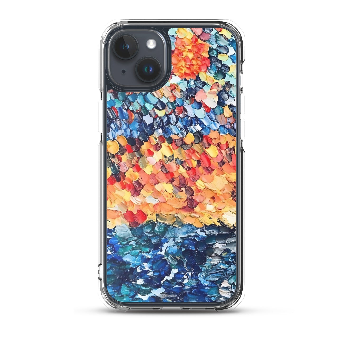 Abstract Beach Oils Art Clear Case for iPhone® – Free Delivery! Rock / Metal / Gothic / EDM / Clubwear - Alternative Apparel Only from Phase B Records.