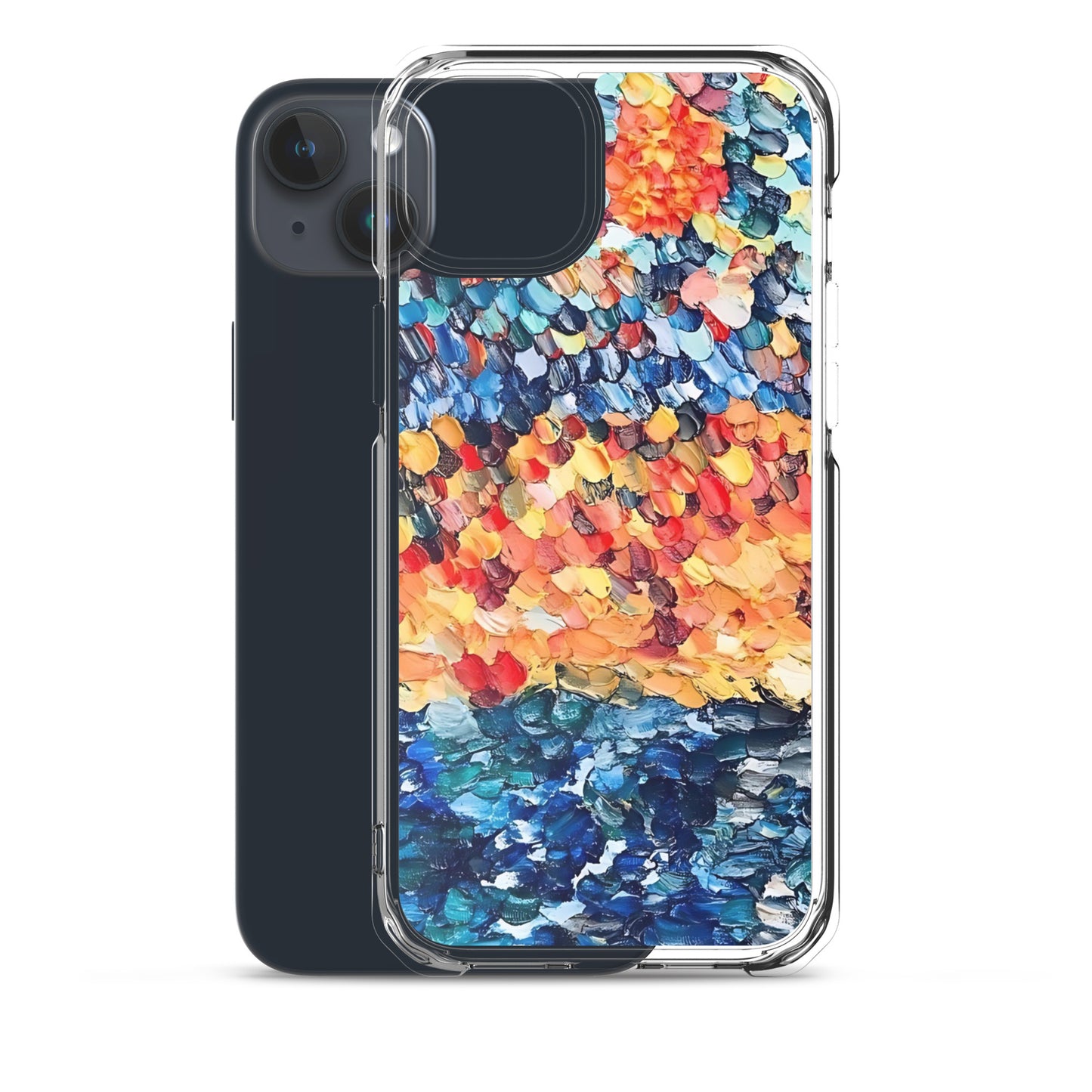 Abstract Beach Oils Art Clear Case for iPhone® – Free Delivery! Rock / Metal / Gothic / EDM / Clubwear - Alternative Apparel Only from Phase B Records.