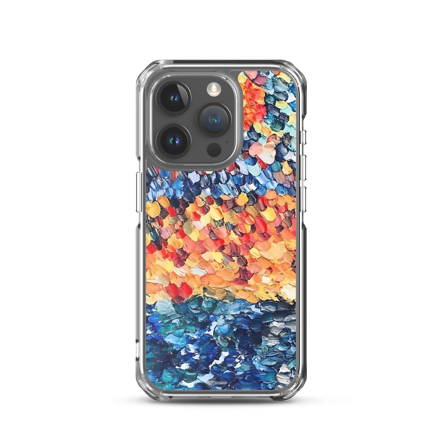 Abstract Beach Oils Art Clear Case for iPhone® – Free Delivery! Rock / Metal / Gothic / EDM / Clubwear - Alternative Apparel Only from Phase B Records.