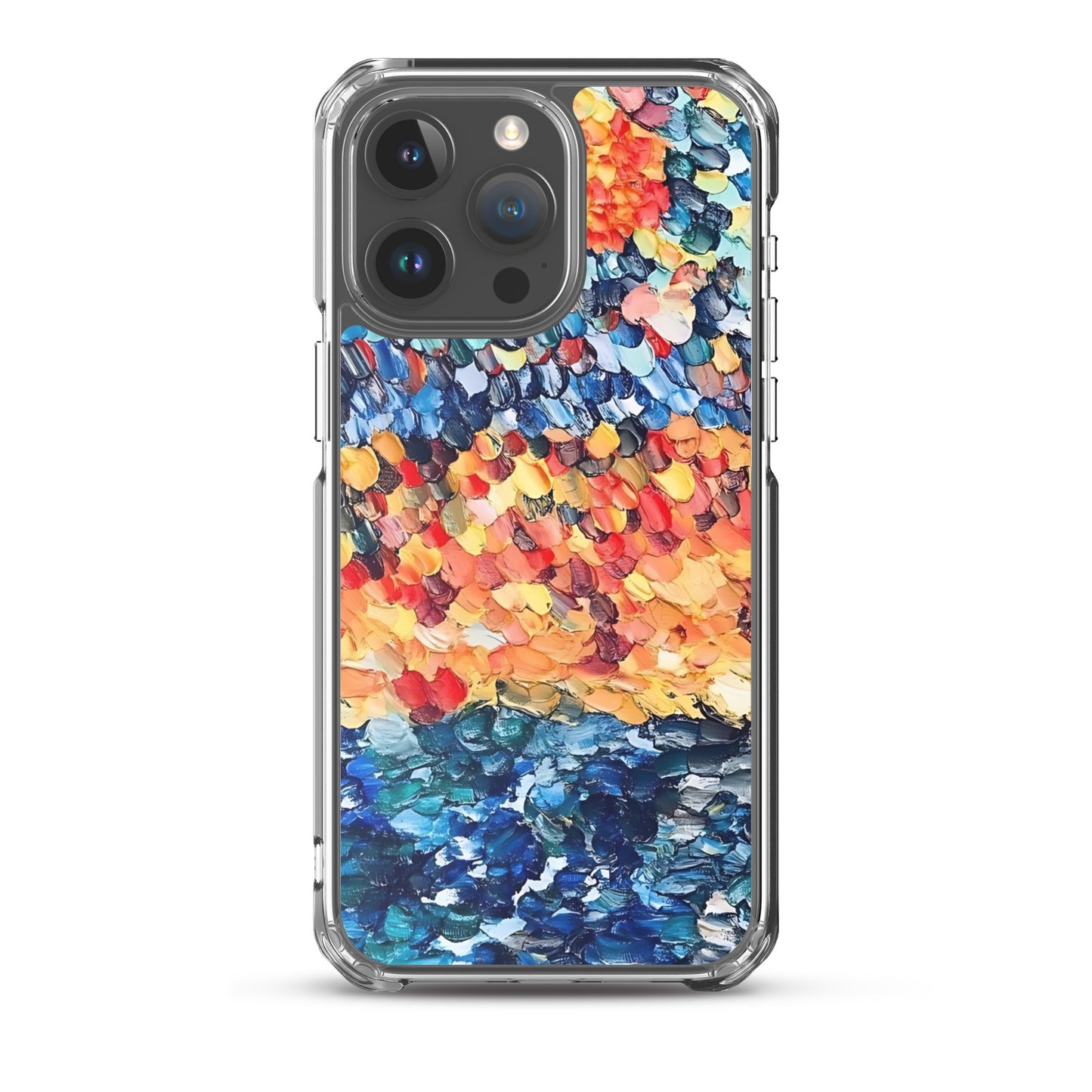 Abstract Beach Oils Art Clear Case for iPhone® – Free Delivery! Rock / Metal / Gothic / EDM / Clubwear - Alternative Apparel Only from Phase B Records.