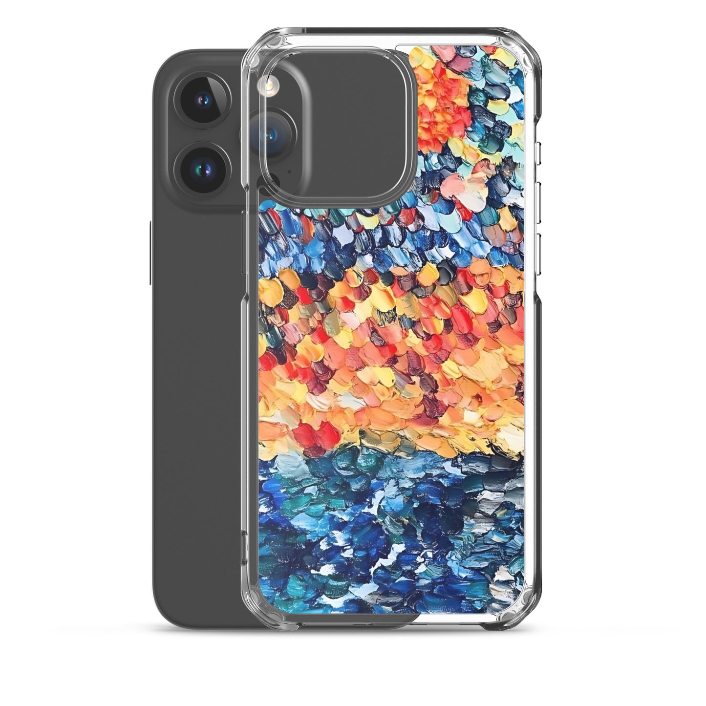 Abstract Beach Oils Art Clear Case for iPhone® – Free Delivery! Rock / Metal / Gothic / EDM / Clubwear - Alternative Apparel Only from Phase B Records.
