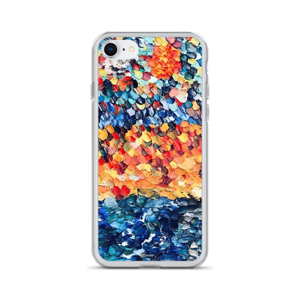 Abstract Beach Oils Art Clear Case for iPhone® – Free Delivery! Rock / Metal / Gothic / EDM / Clubwear - Alternative Apparel Only from Phase B Records.