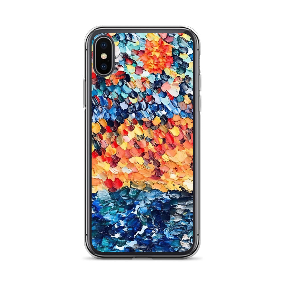 Abstract Beach Oils Art Clear Case for iPhone® – Free Delivery! Rock / Metal / Gothic / EDM / Clubwear - Alternative Apparel Only from Phase B Records.