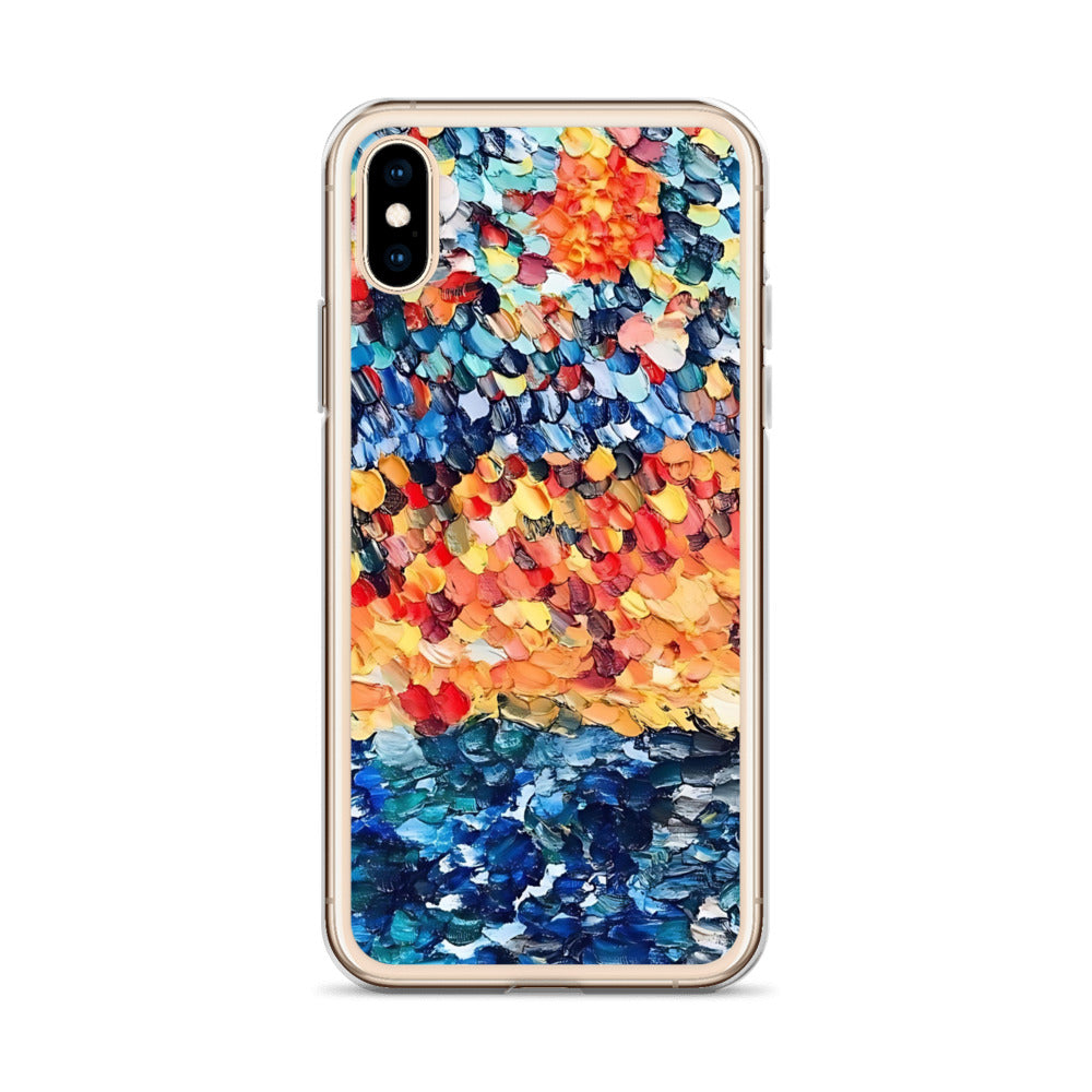Abstract Beach Oils Art Clear Case for iPhone® – Free Delivery! Rock / Metal / Gothic / EDM / Clubwear - Alternative Apparel Only from Phase B Records.