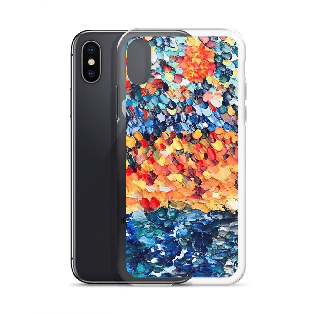 Abstract Beach Oils Art Clear Case for iPhone® – Free Delivery! Rock / Metal / Gothic / EDM / Clubwear - Alternative Apparel Only from Phase B Records.