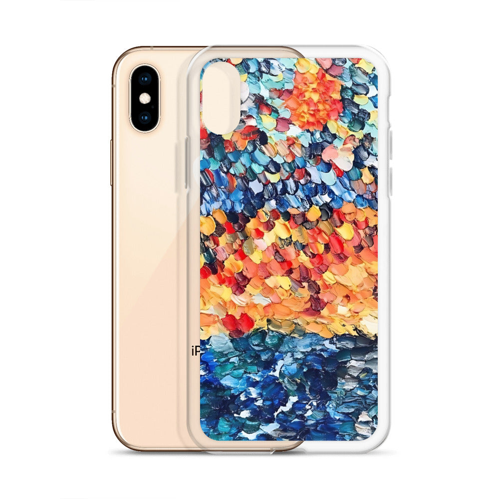 Abstract Beach Oils Art Clear Case for iPhone® – Free Delivery! Rock / Metal / Gothic / EDM / Clubwear - Alternative Apparel Only from Phase B Records.