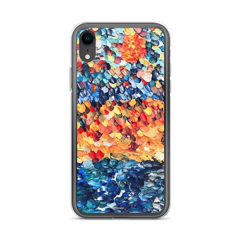 Abstract Beach Oils Art Clear Case for iPhone® – Free Delivery! Rock / Metal / Gothic / EDM / Clubwear - Alternative Apparel Only from Phase B Records.