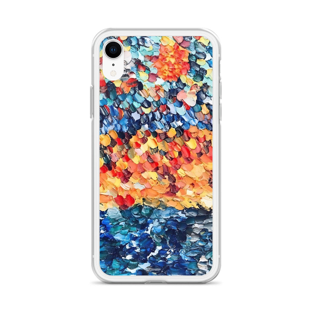 Abstract Beach Oils Art Clear Case for iPhone® – Free Delivery! Rock / Metal / Gothic / EDM / Clubwear - Alternative Apparel Only from Phase B Records.