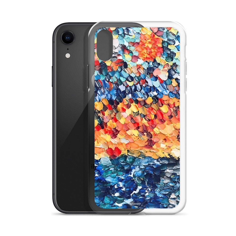 Abstract Beach Oils Art Clear Case for iPhone® – Free Delivery! Rock / Metal / Gothic / EDM / Clubwear - Alternative Apparel Only from Phase B Records.