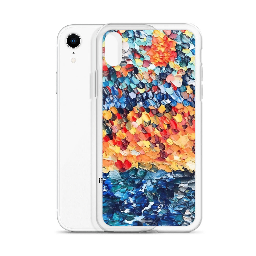 Abstract Beach Oils Art Clear Case for iPhone® – Free Delivery! Rock / Metal / Gothic / EDM / Clubwear - Alternative Apparel Only from Phase B Records.