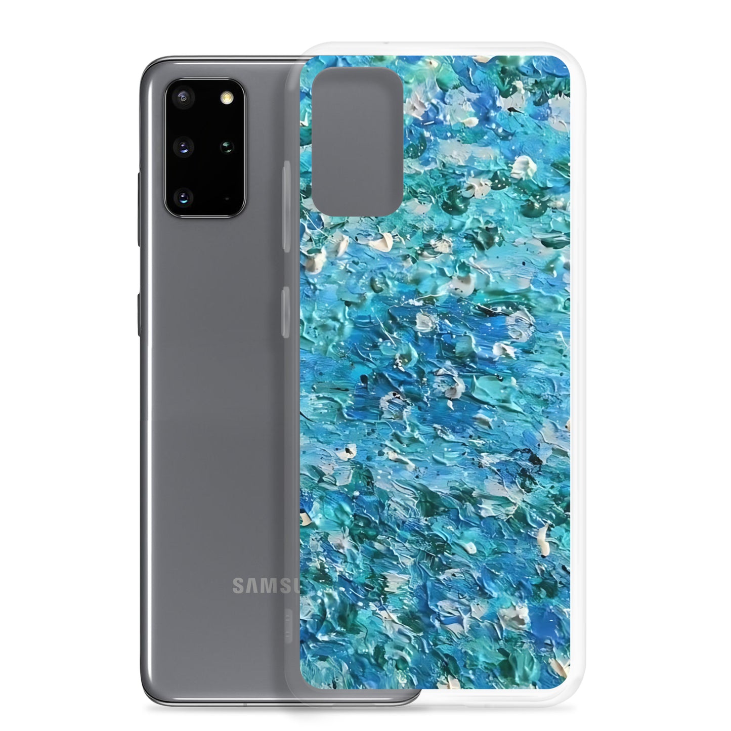 Abstract Blues Clear Case for Samsung® – Free Delivery! Rock / Metal / Gothic / EDM / Clubwear - Alternative Apparel Only from Phase B Records.