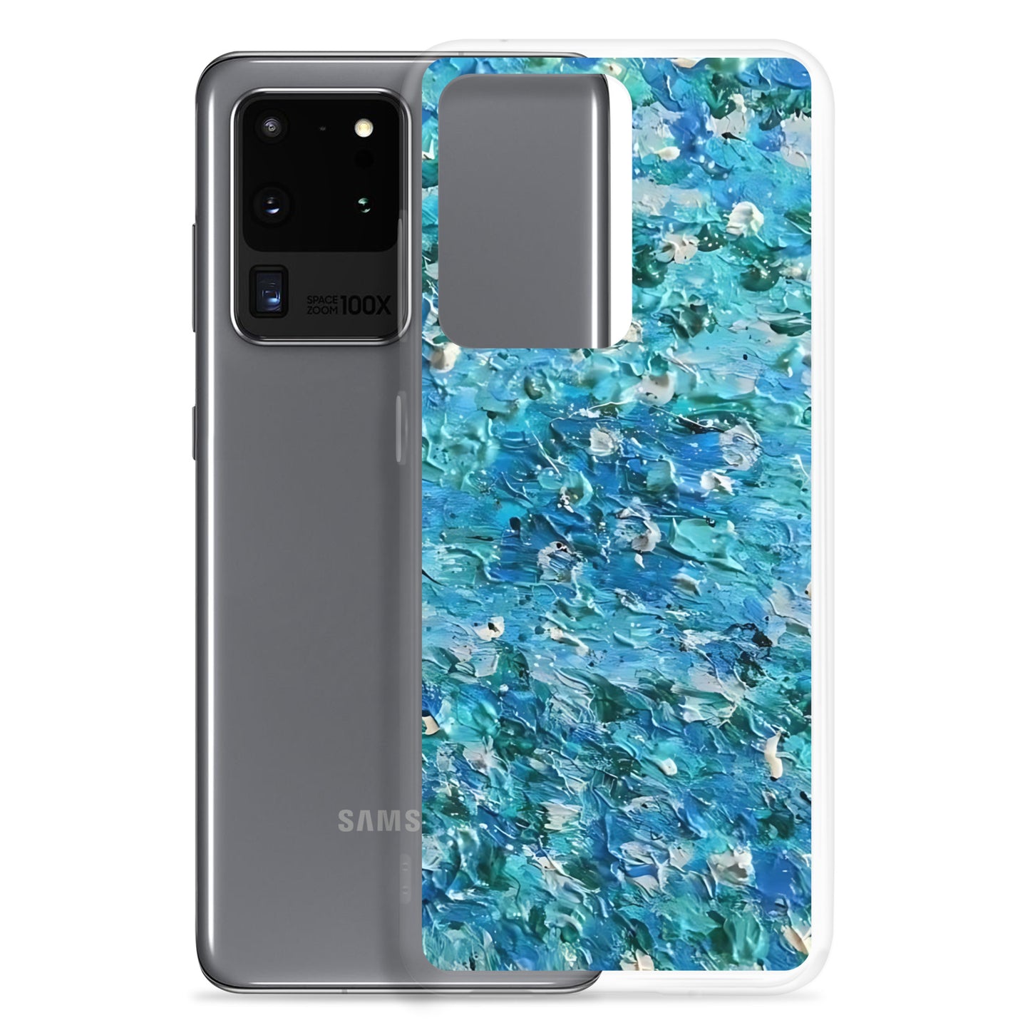 Abstract Blues Clear Case for Samsung® – Free Delivery! Rock / Metal / Gothic / EDM / Clubwear - Alternative Apparel Only from Phase B Records.
