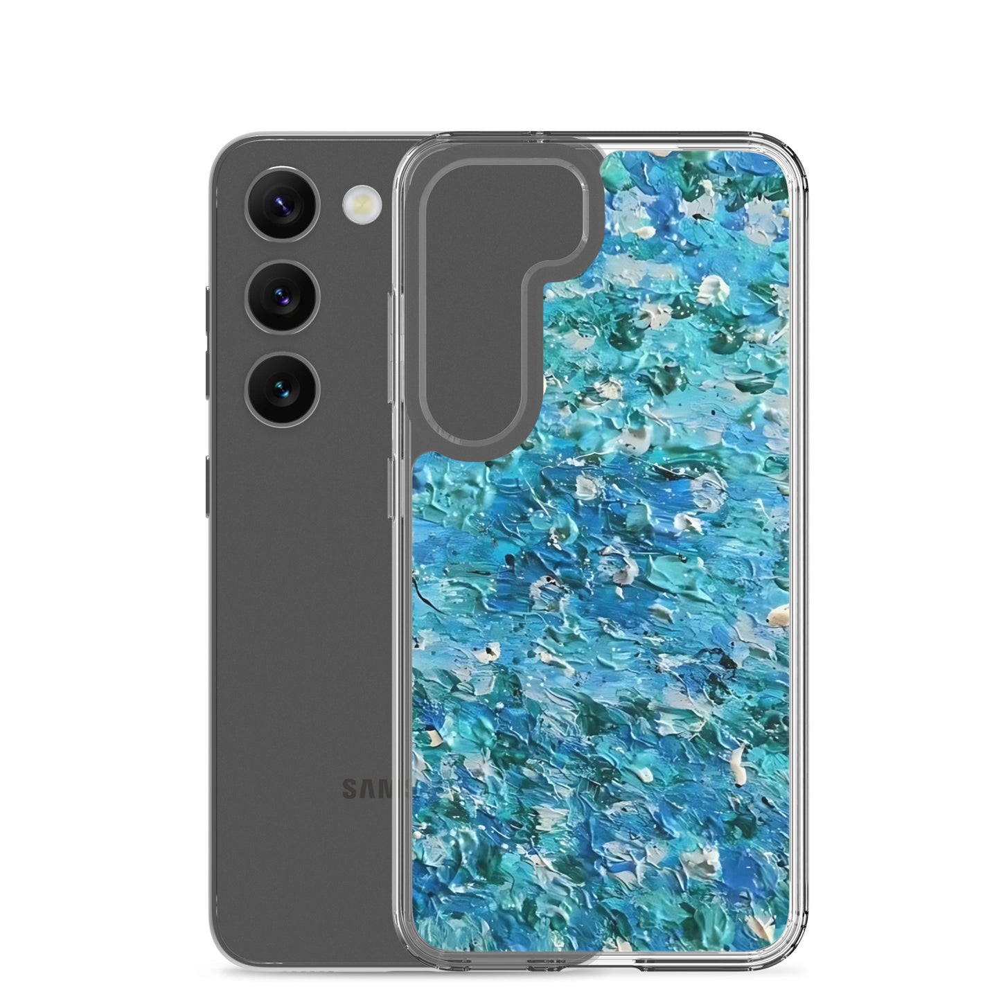 Abstract Blues Clear Case for Samsung® – Free Delivery! Rock / Metal / Gothic / EDM / Clubwear - Alternative Apparel Only from Phase B Records.
