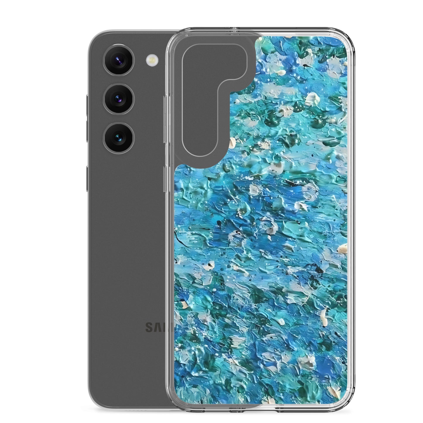 Abstract Blues Clear Case for Samsung® – Free Delivery! Rock / Metal / Gothic / EDM / Clubwear - Alternative Apparel Only from Phase B Records.