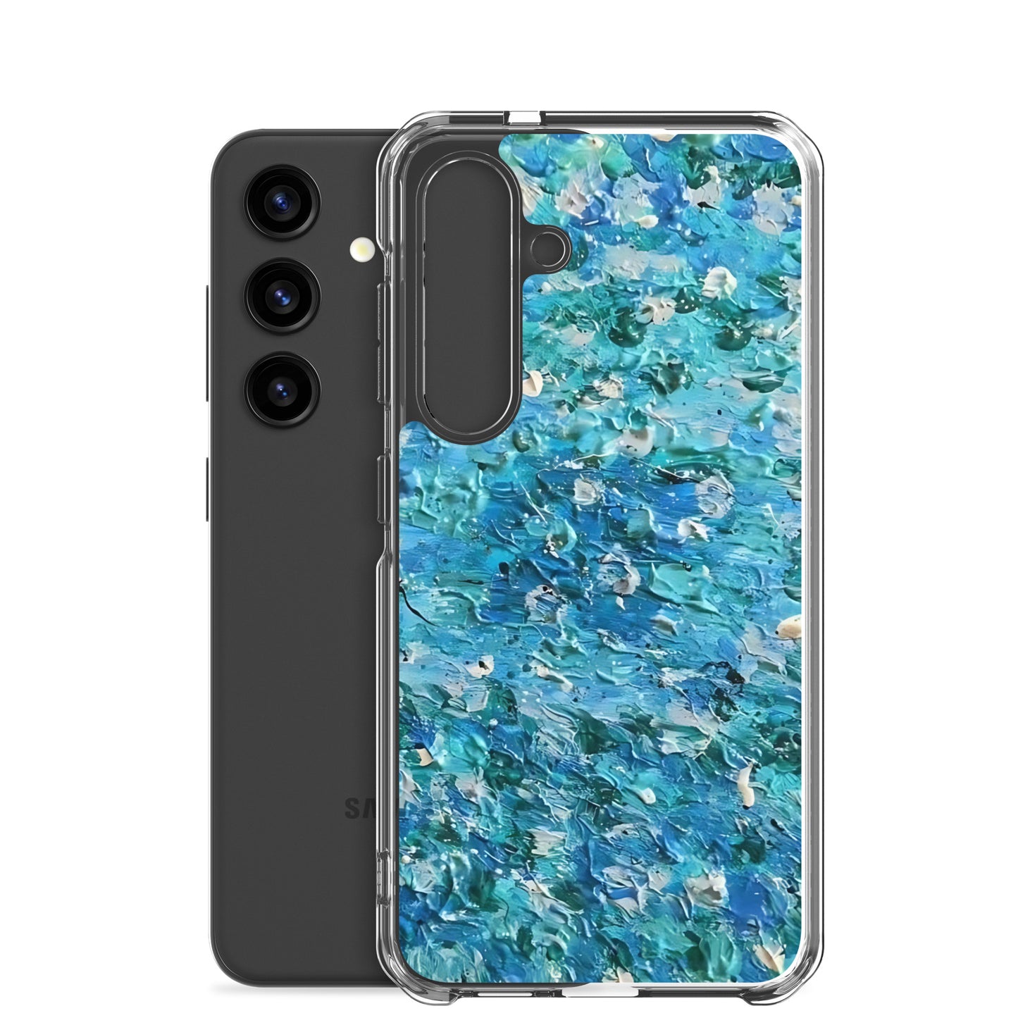 Abstract Blues Clear Case for Samsung® – Free Delivery! Rock / Metal / Gothic / EDM / Clubwear - Alternative Apparel Only from Phase B Records.