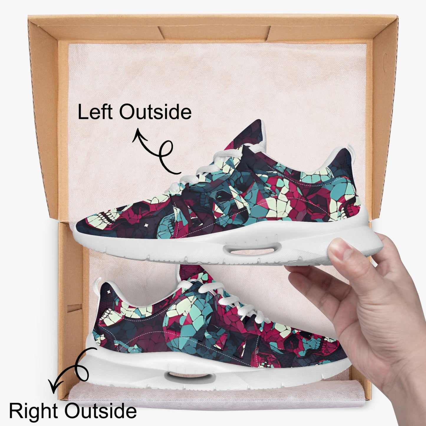Glass Skulls Running Shoes Unisex