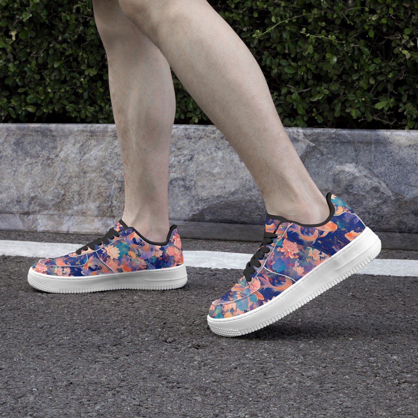 Koi Low-Top Leather Sports Sneakers