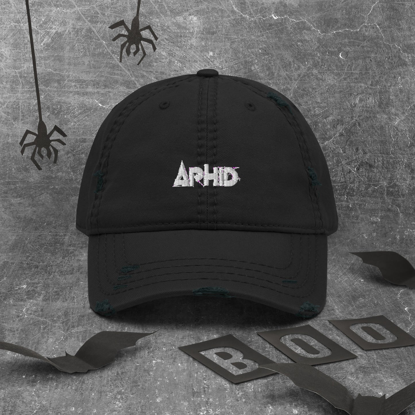 Aphid Distressed Dad Hat / Cap - Free Delivery! Rock /NU Metal / Rap Metal - Alternative Apparel Only from Phase B Records.