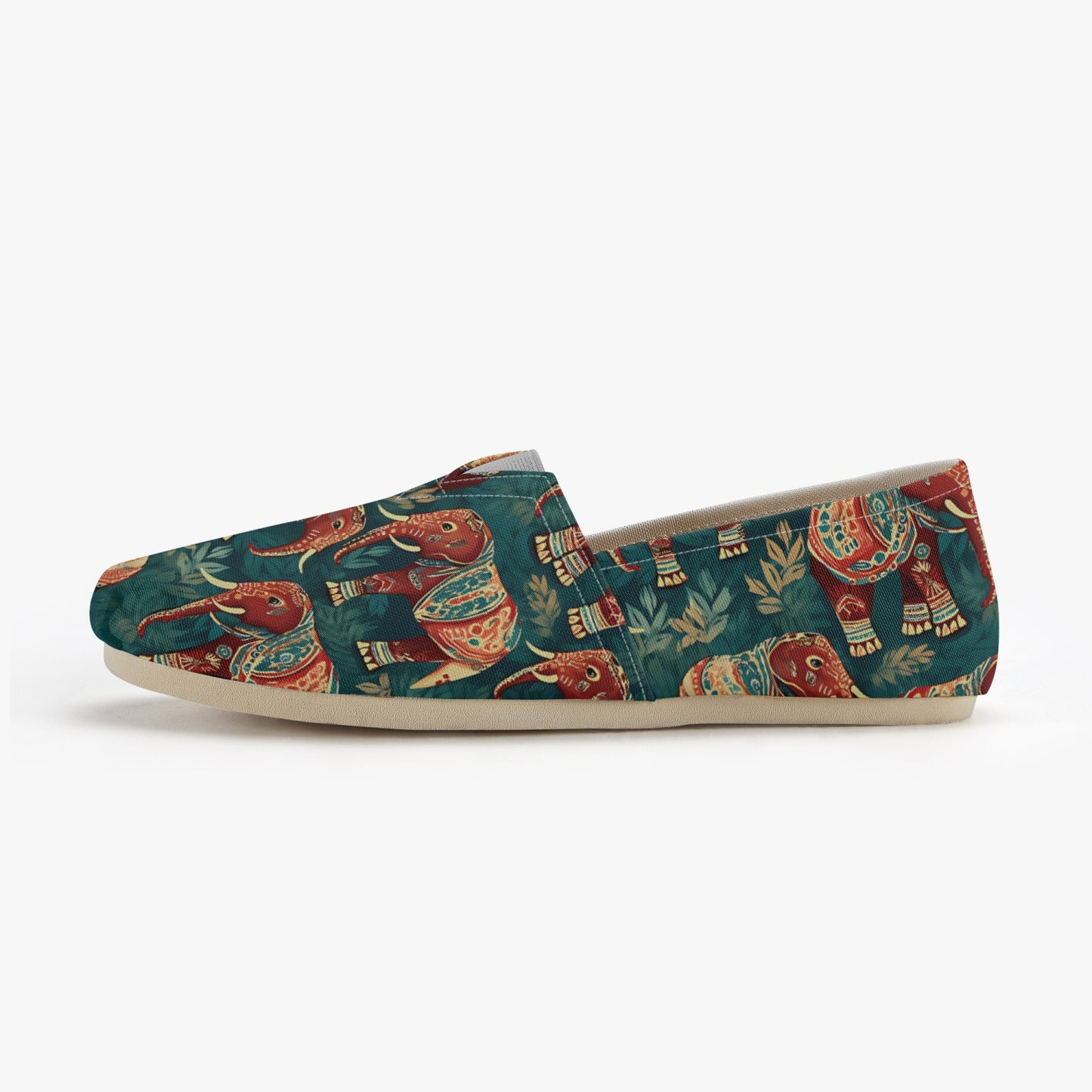 Elephants Canvas Toms Shoes