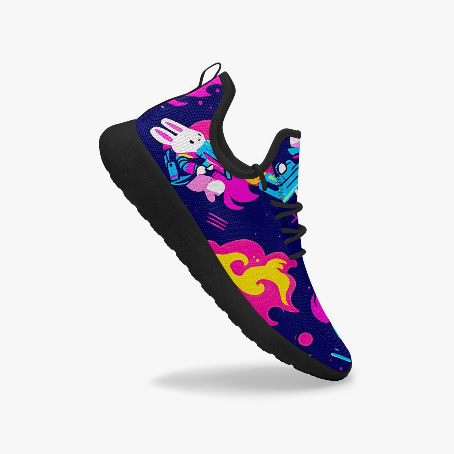 Bunnies innn spaaace Classic Mesh Knit Sneakers