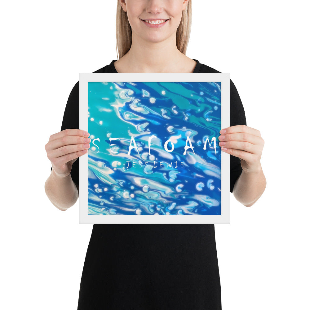 Jess Lewis Seafoam Framed poster - Free Delivery! Rock / Mathrock / Progressive / Jazz Fusion - Alternative Apparel and Merch Only from Phase B Records.