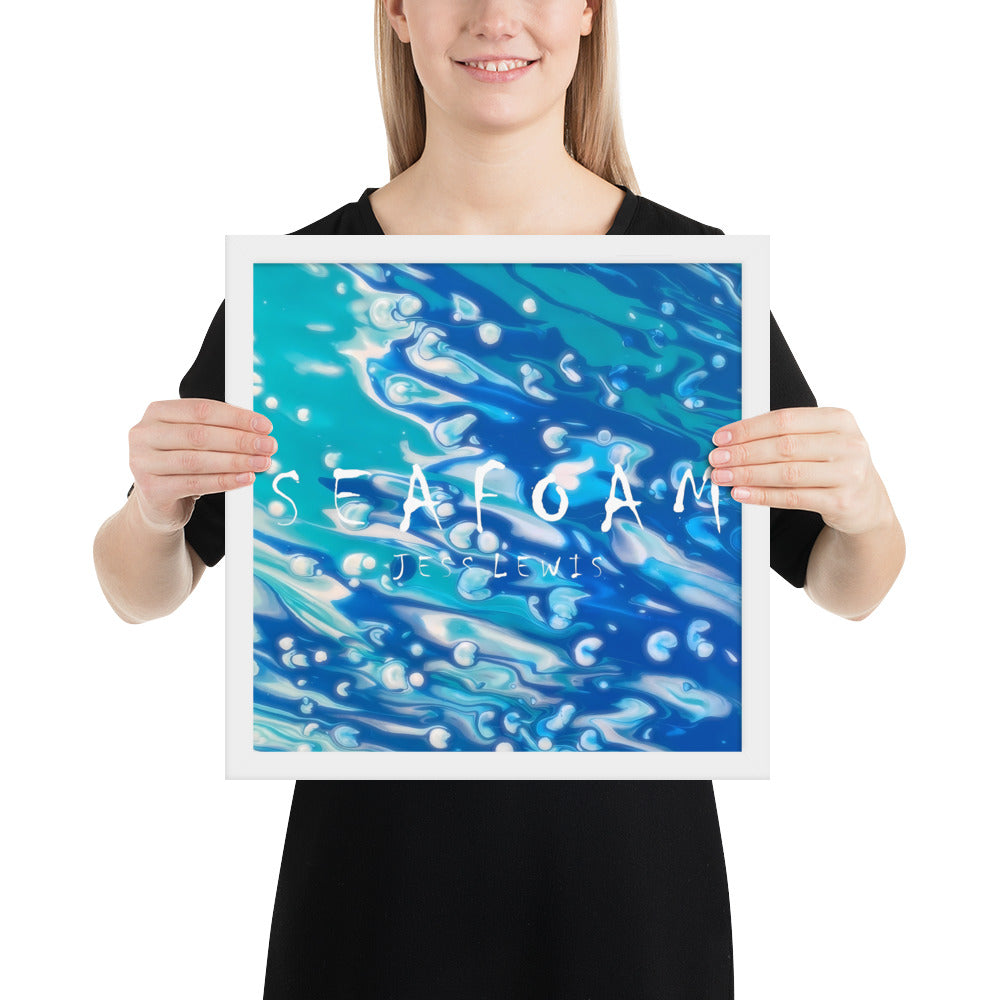 Jess Lewis Seafoam Framed poster - Free Delivery! Rock / Mathrock / Progressive / Jazz Fusion - Alternative Apparel and Merch Only from Phase B Records.