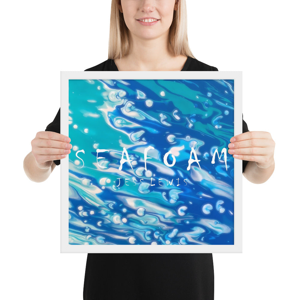 Jess Lewis Seafoam Framed poster - Free Delivery! Rock / Mathrock / Progressive / Jazz Fusion - Alternative Apparel and Merch Only from Phase B Records.