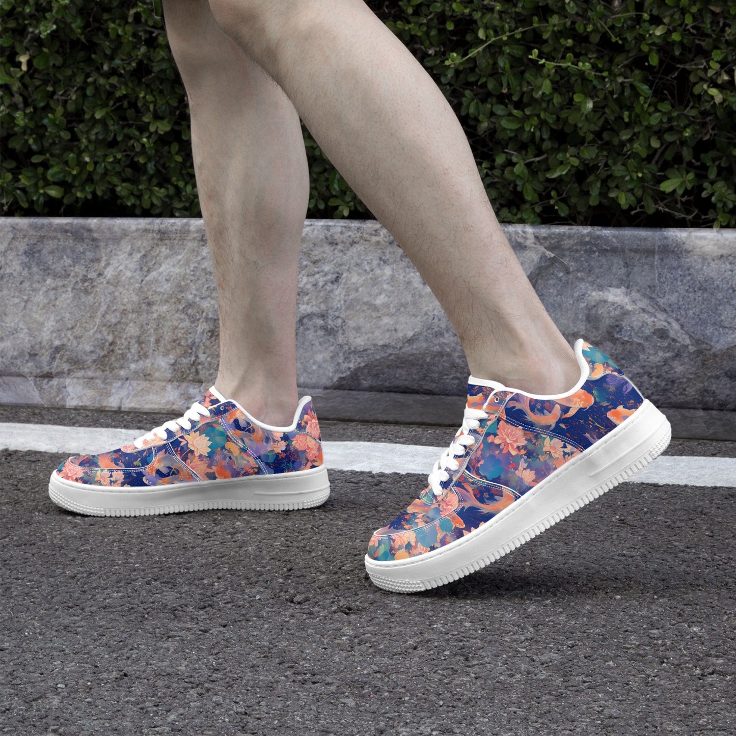 Koi Low-Top Leather Sports Sneakers