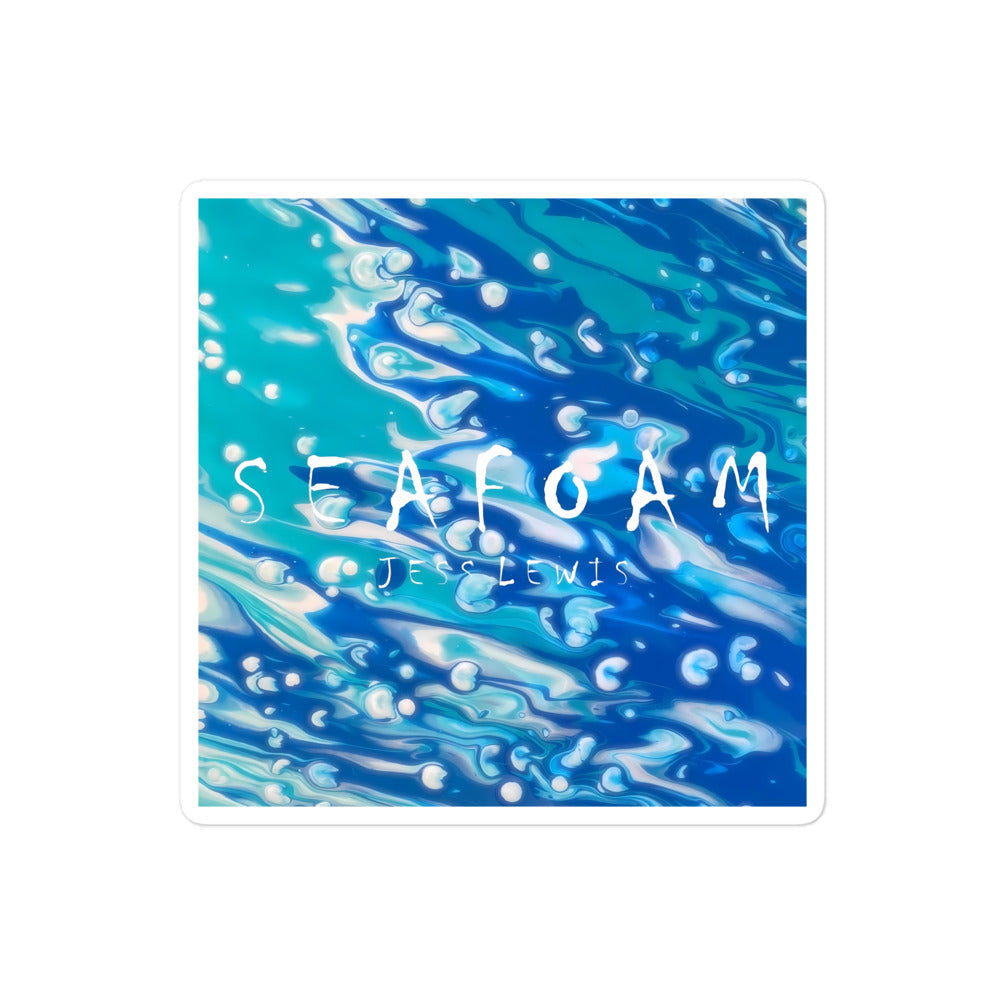 Jess Lewis Seafoam Stickers - Free Delivery! Rock / Mathrock / Progressive / Jazz Fusion - Alternative Apparel and Merch Only from Phase B Records.