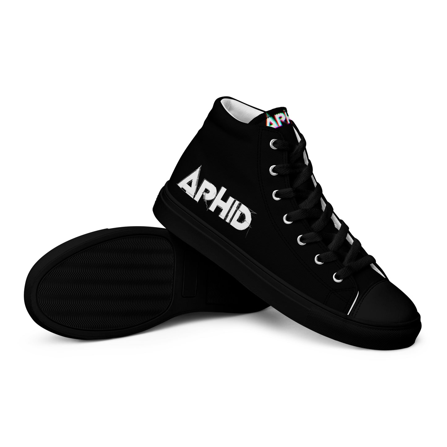 APHID - Men’s high top canvas Rock / Metal shoes - Free Delivery! Alternative Graphic footwear / Nu Metal