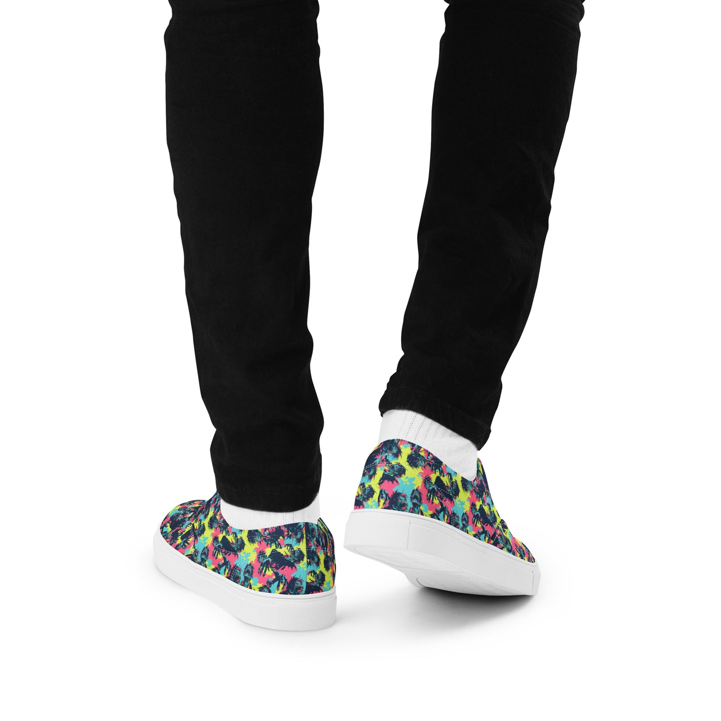 Neon Zombies Men’s lace-up canvas shoes