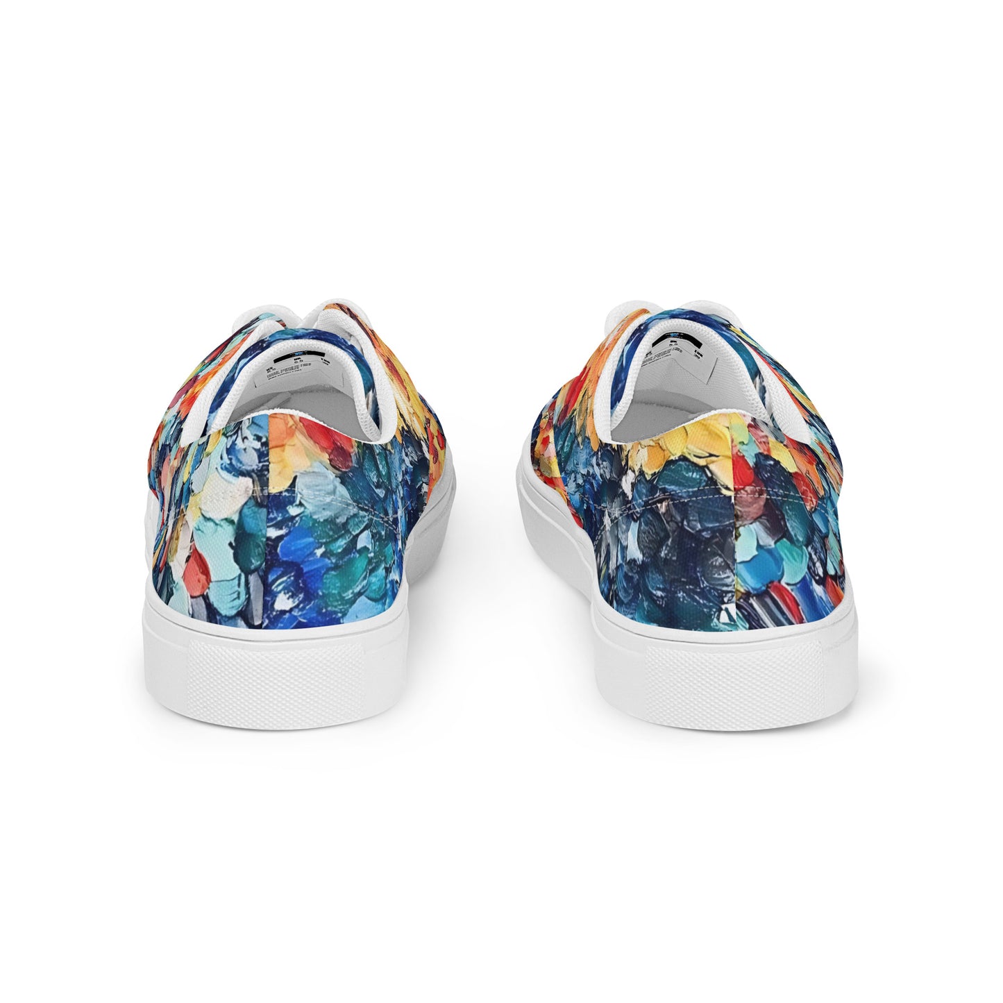 Abstract Beach Oils Men’s lace-up canvas shoes – Free Delivery! Rock / Metal / Gothic / EDM / Clubwear - Alternative Apparel Only from Phase B Records.