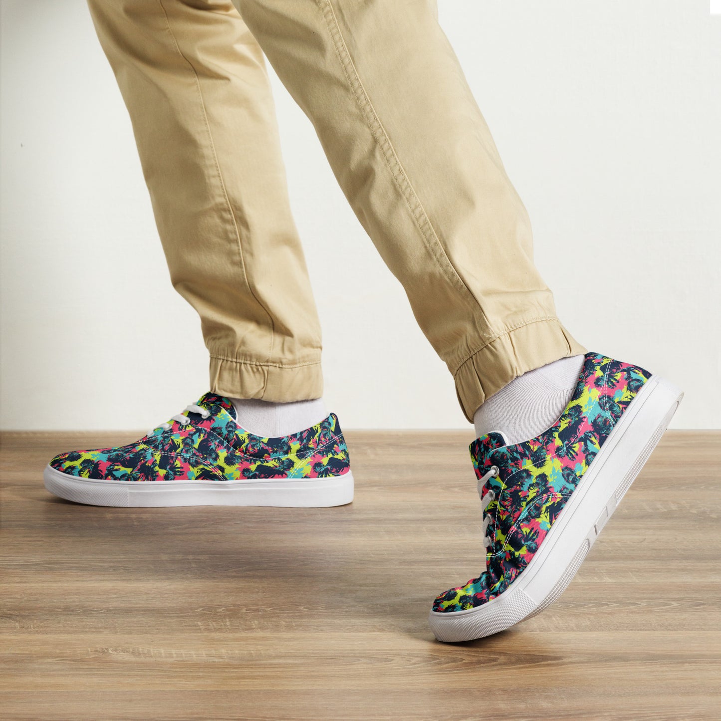Neon Zombies Men’s lace-up canvas shoes