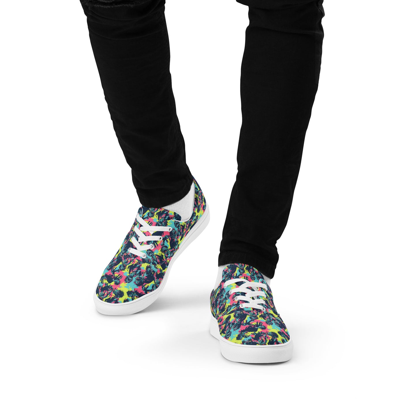 Neon Zombies Men’s lace-up canvas shoes