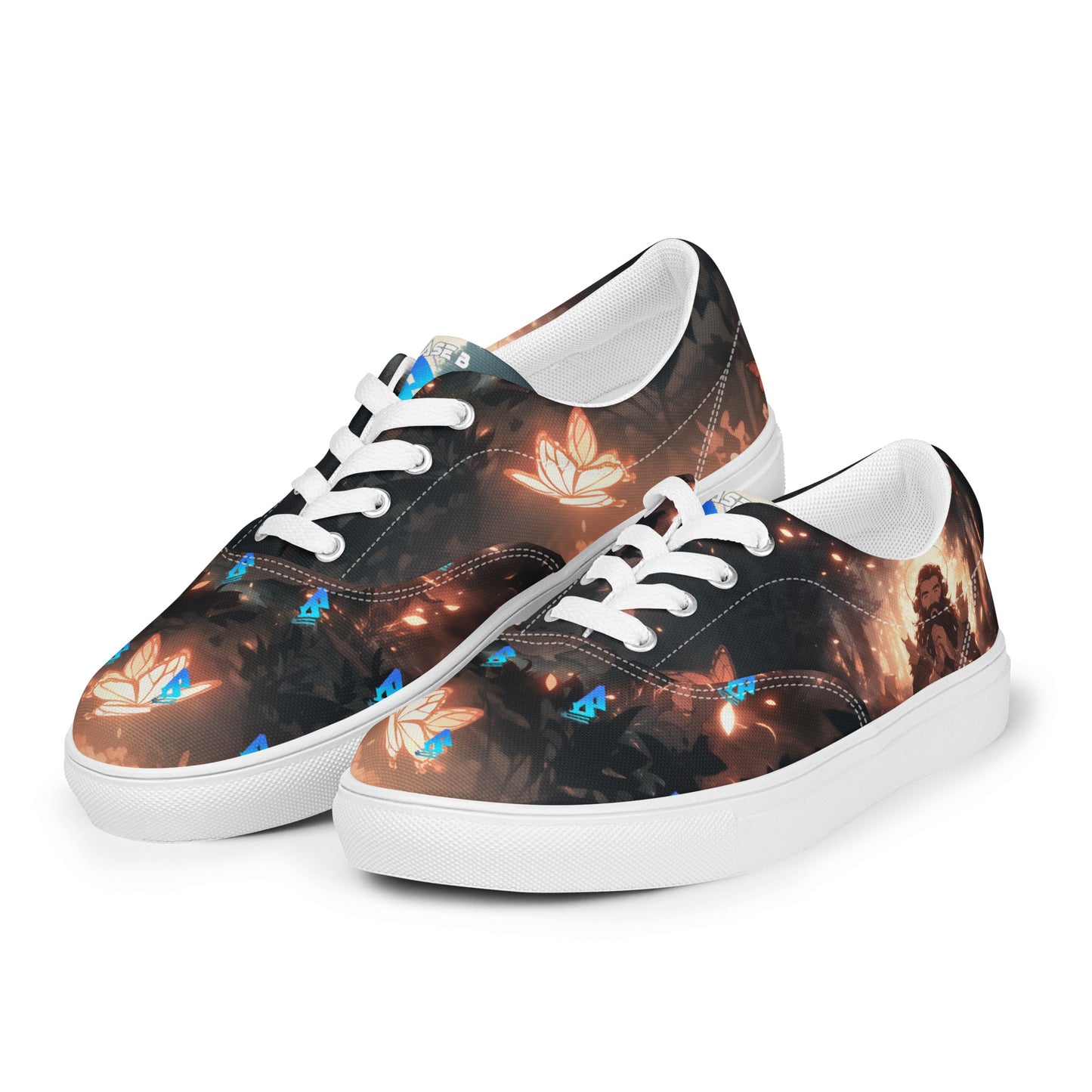 Phase B Music Men’s lace-up canvas shoes - Free Delivery! UK Techno / EDM / Electronic Graphic Merch / Alternative Apparel and Merch Only from Phase B Records.