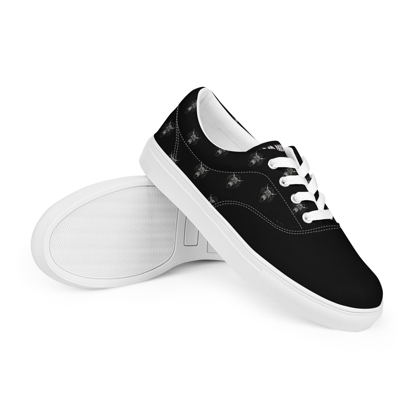 Dead Deceased Men’s lace-up canvas shoes - Free Delivery! Rock / Metal / Gothic Alternative - Alternative Apparel Only from Phase B Records.
