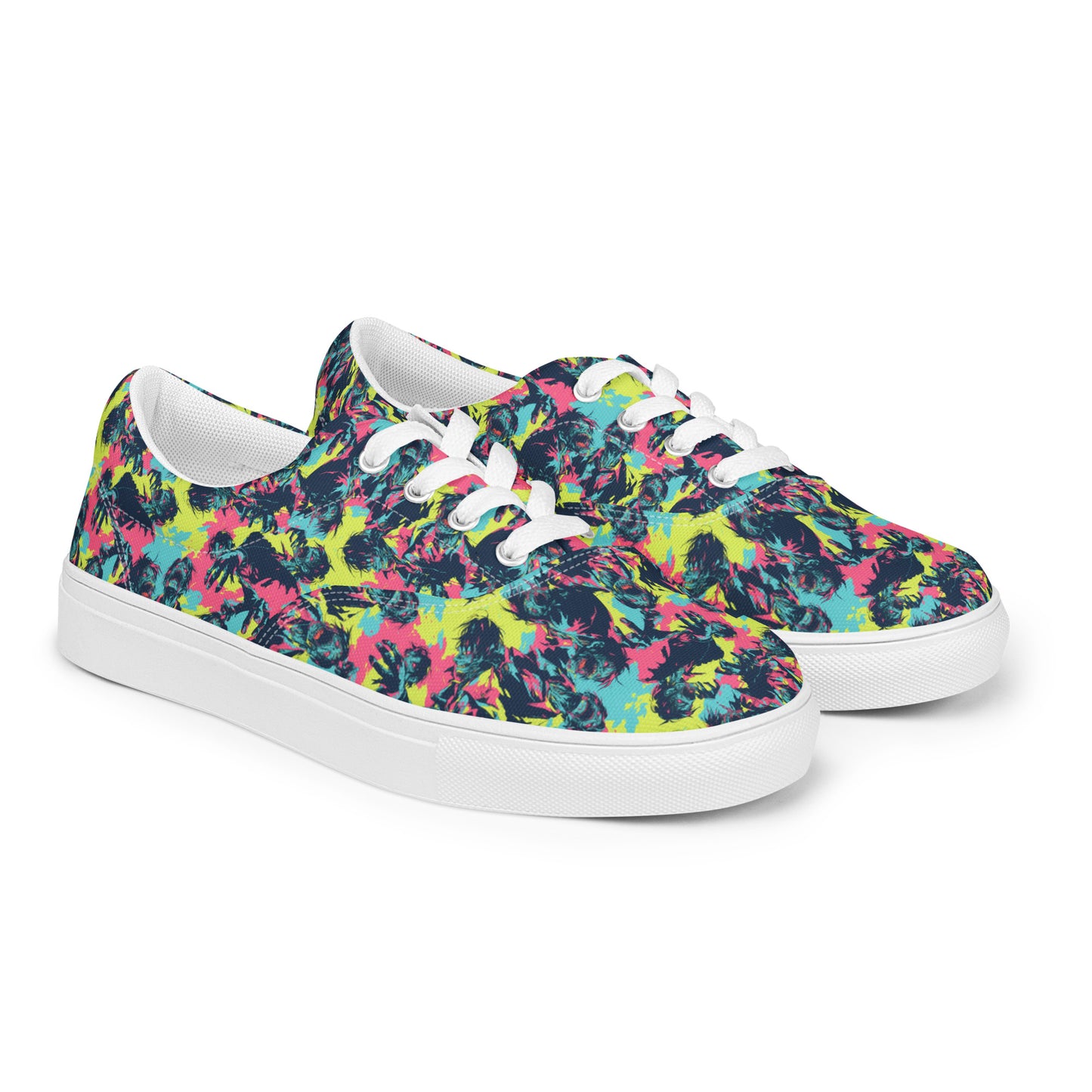 Neon Zombies Men’s lace-up canvas shoes